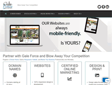 Tablet Screenshot of galeforcewebpros.com